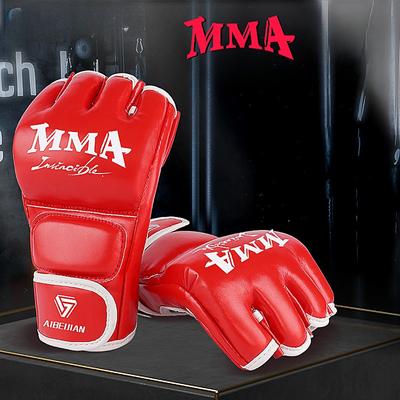 Guantes de MMA Muay Thai Boxeo Guantes de Pelea Hombres Mujeres Guantes de Boxeo Pelea Libre Karate Sanda Entrenamiento Adultos Niños Equipo