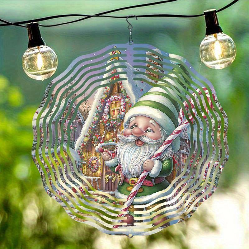 10 Inch Hanging Wind Spinner with 360 Degree Hook for Balcony Garden Decor Spring Summer Outdoor Decoration