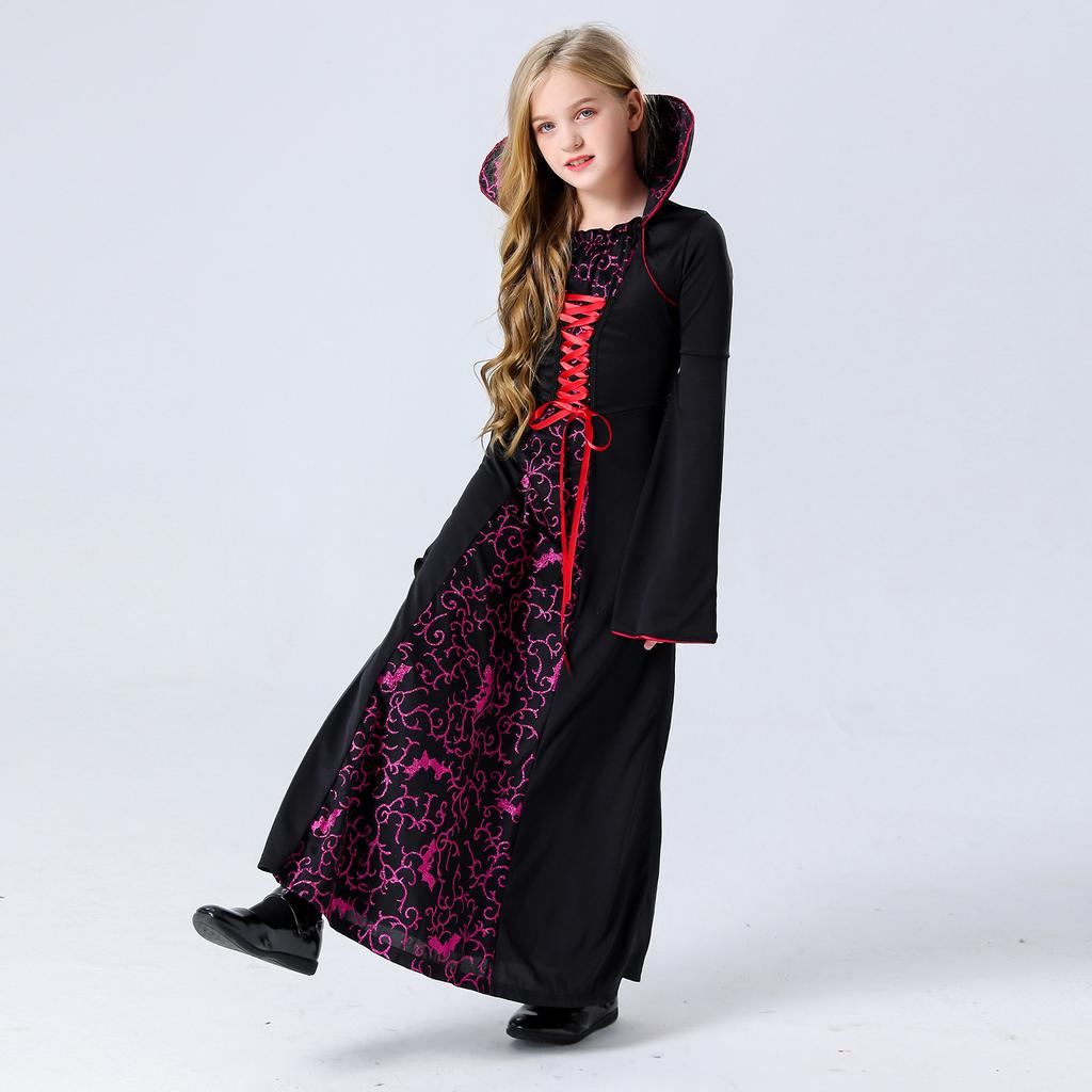 Halloween Clothes Kids Witch Reaper Game Party Cosplay Suit
