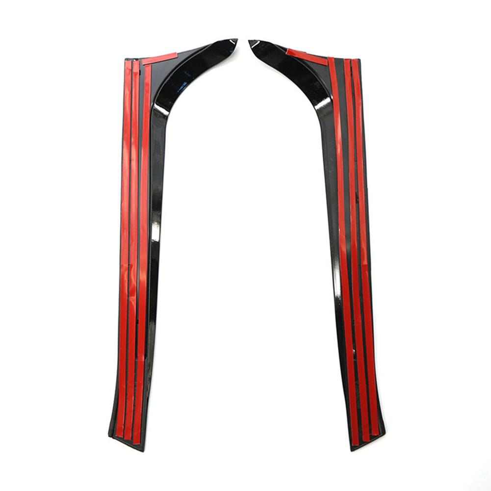 1 Para Błyszczący Czarny Spoiler Boczny Tylnej Szyby Canard Zamiennik Dla VW Golf 6 MK6 2008 2009 2010 2011 2012