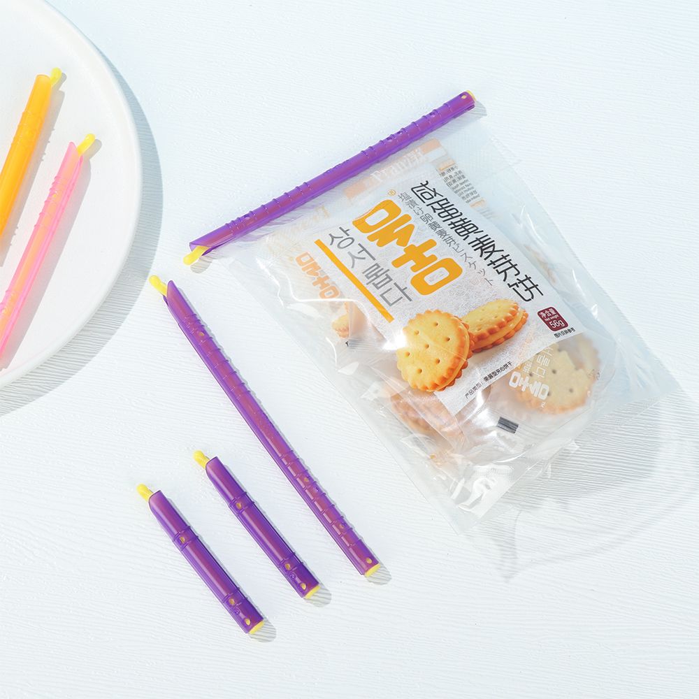 5PCS Reusable Plastic Practical Refrigeration Tool Fresh Lock Magic Sealer Stick Sealing Clip