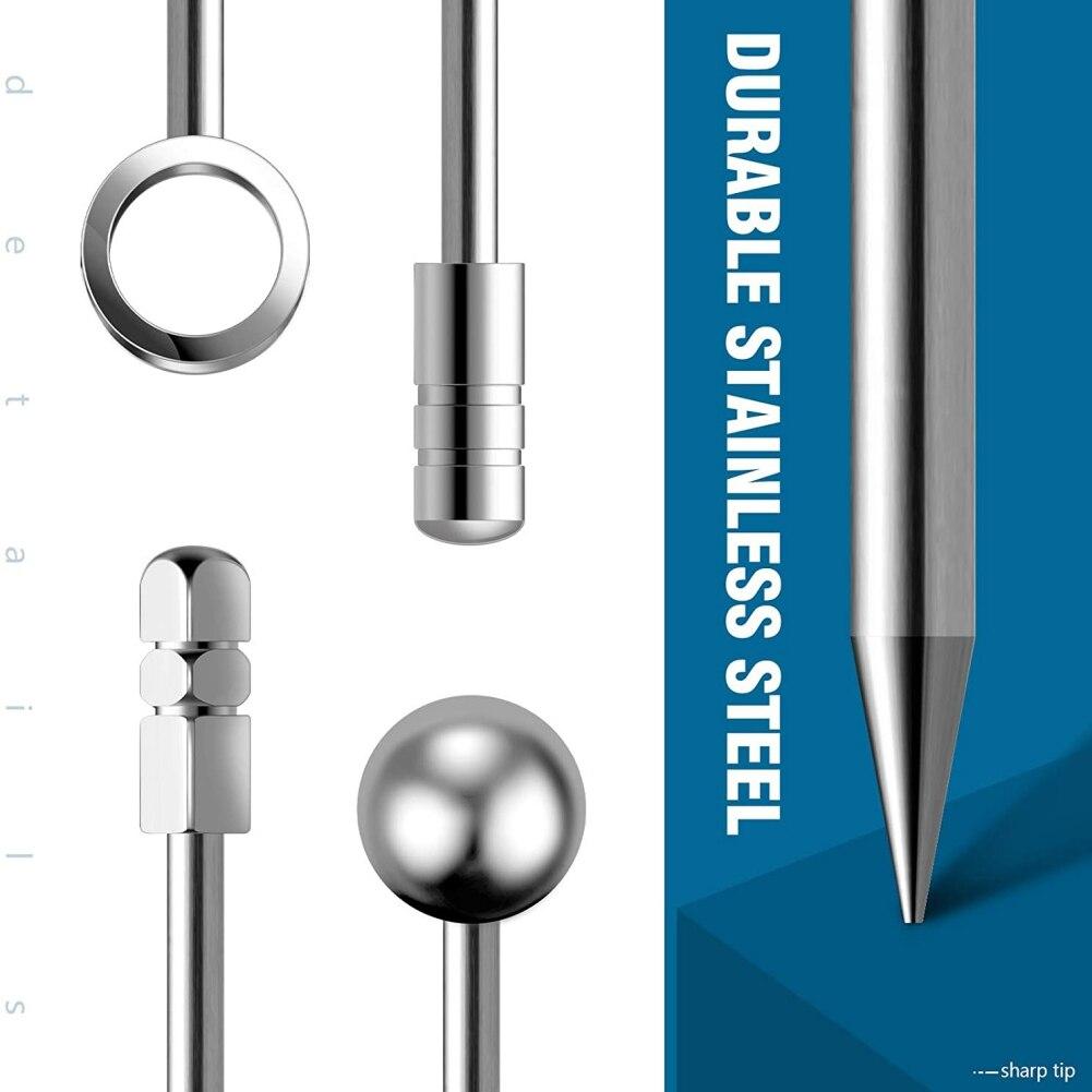 Scobitori Cocktail Băț Oțel Inoxidabil Frigarui Cocktail Măsline Aperitive Fructe Legume Instrumente