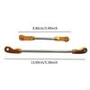 2 Pieces 1/10 Steering Servo Link Adjustable Metal Components for 104026 104006 RC Car