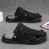 2025 Summer New Handmade Sandals Men's Shoes Outdoor Leisure Beach Wading Stream Dual-purpose Large Size Men's Shoes