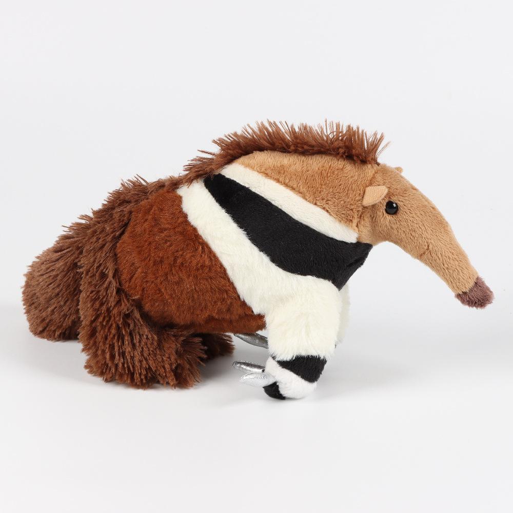 Anteater Cute Plush Toy Lifelike Animals Simulation Stuffed Doll Kawai Gifts for Kids