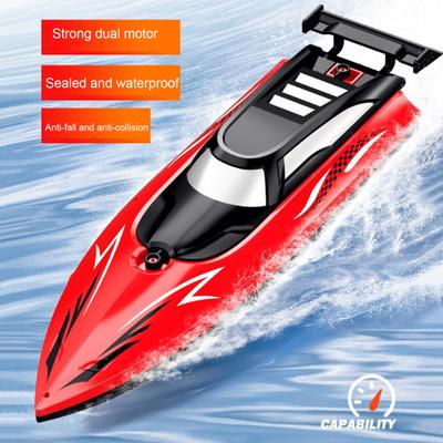 1 Set Remote Control Boat High-Speed RC Boat Waterproof Dual-Motor Design Speedboat Water Toy for Kids