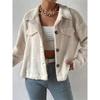 Autumn Winter Loose Casual Lamb Fleece Warm Coat Women All-match Cardigan Outwear Female Button Top