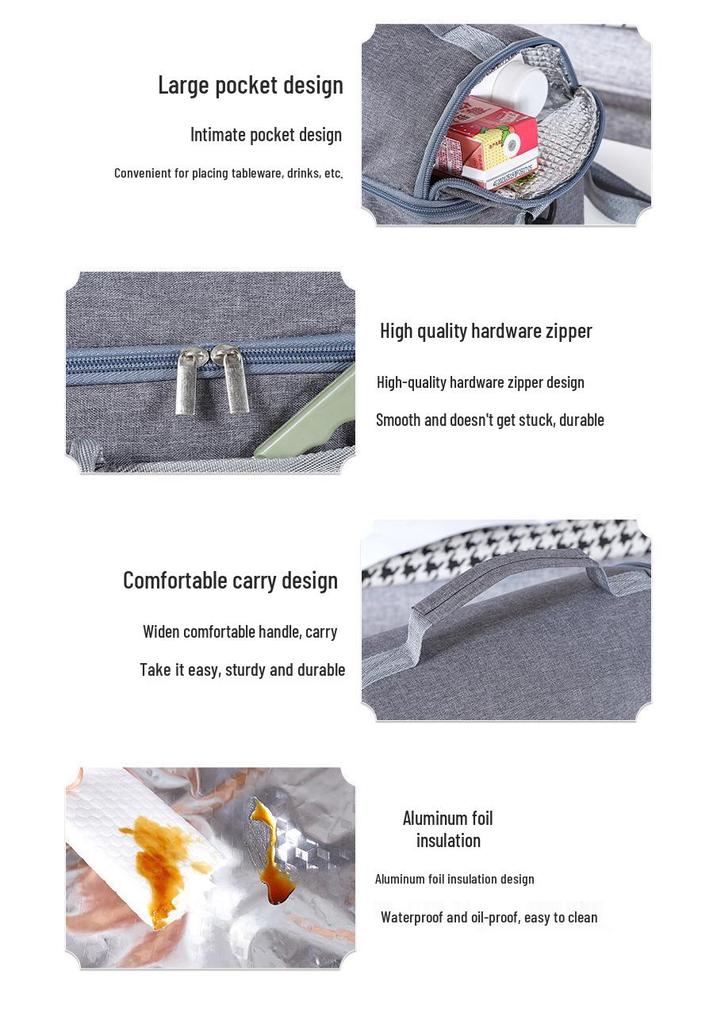 Mommy Bag Dual-Use Insulated Milk Storage & Lunch Bag with Aluminum Foil Layer