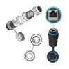 Shielded M23 RJ45 Cat6 Connector Coupler With Easy Assembly For Reliable Gigabit Data Transmission