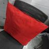 NOORA Genuine Lambskin Red Suede Leather Cushion Cover, Dining Cushion, Leather Car Seat Cover, Leather Throw Case, Gift Pillow Case