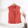 Red Vest Women's Exterior Luxury High-end French Top Vest