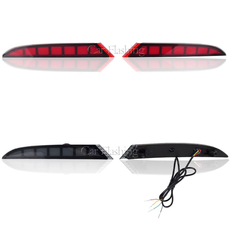 Car LED Rear Bumper Reflector Light For BYD YUAN PLUS ATTO 3  2024 Rear Running Light Brake Light with Turn Signal