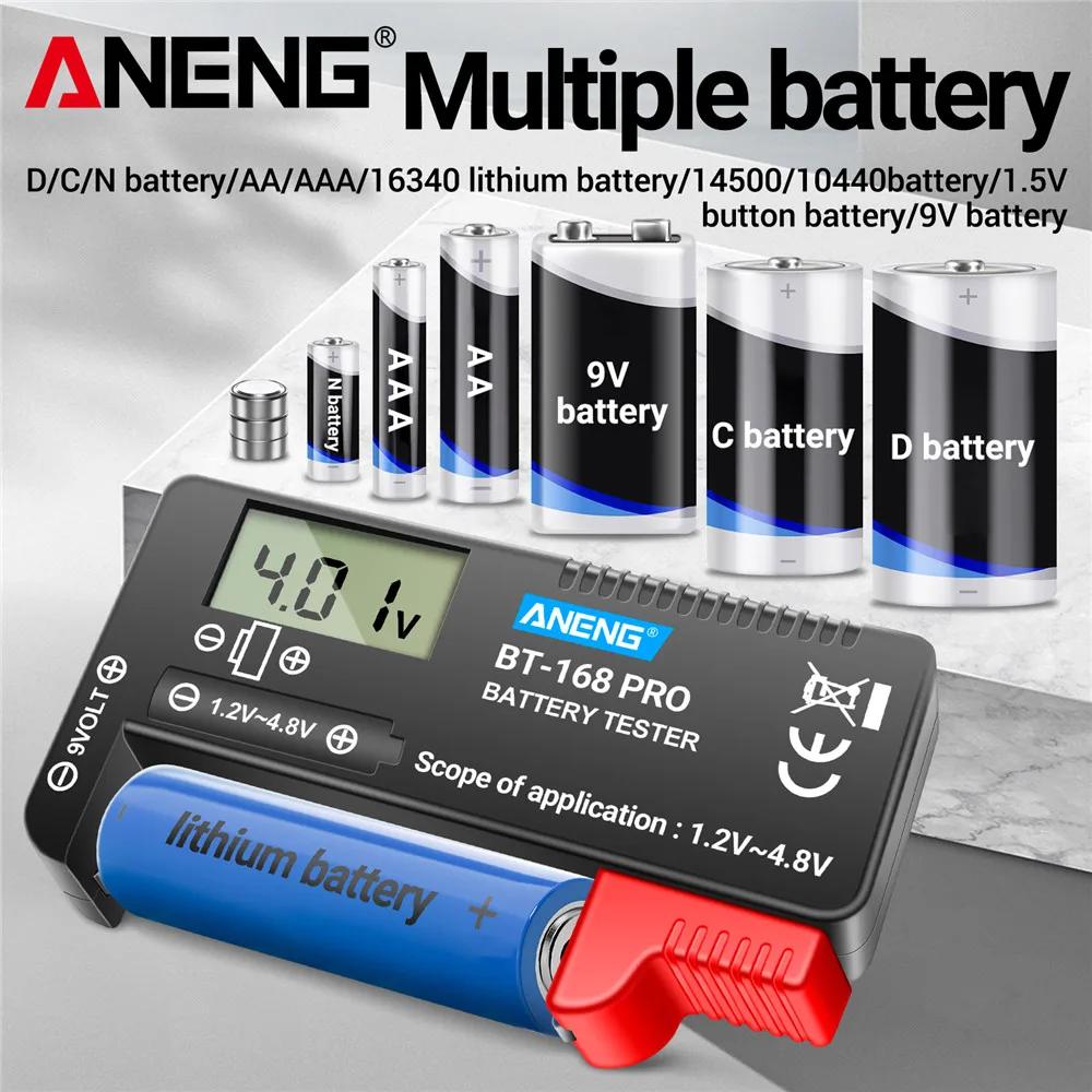 ANENG BT-168D Mini Digital Equipment Internal  Battery Tester Checkered Charge Indicador De Capacity Bateria Diy Electronic Test