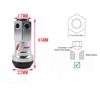 New R40 Style Racing Lock Lug Nuts (20pcs) + 2 Security Key Sets - 44mm Wheel Nuts, M12x1.5