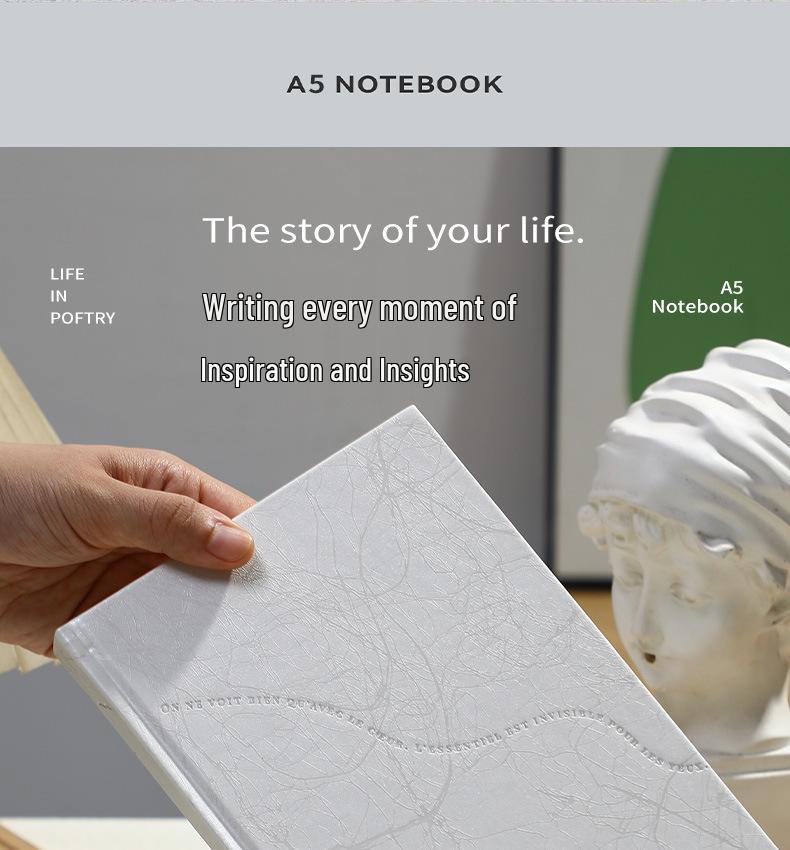 Premium A5 French Grid Notebook with Customizable Logo and Gift Box