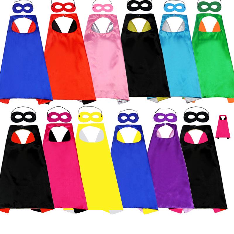 Superhero Double-Layer Cape for Halloween - Kids & Adults