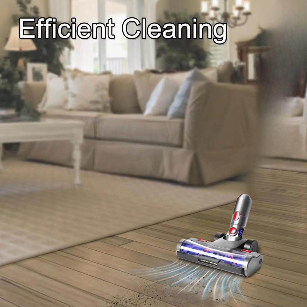 For Dyson Handheld Vacuum Cleaner Electric Large Floor Brush V7V8V10V11V15 Soft Velvet Floor Brush Roller Brush Double Turbine