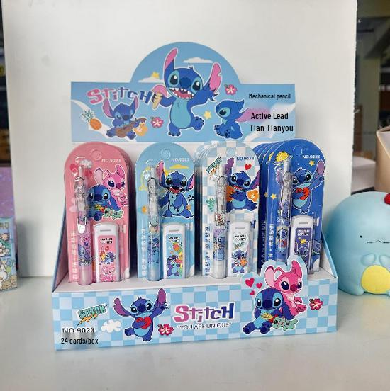 Langlangshan Yokai Cartoon Mechanical Pencil Set with 0.5 Lead Refills