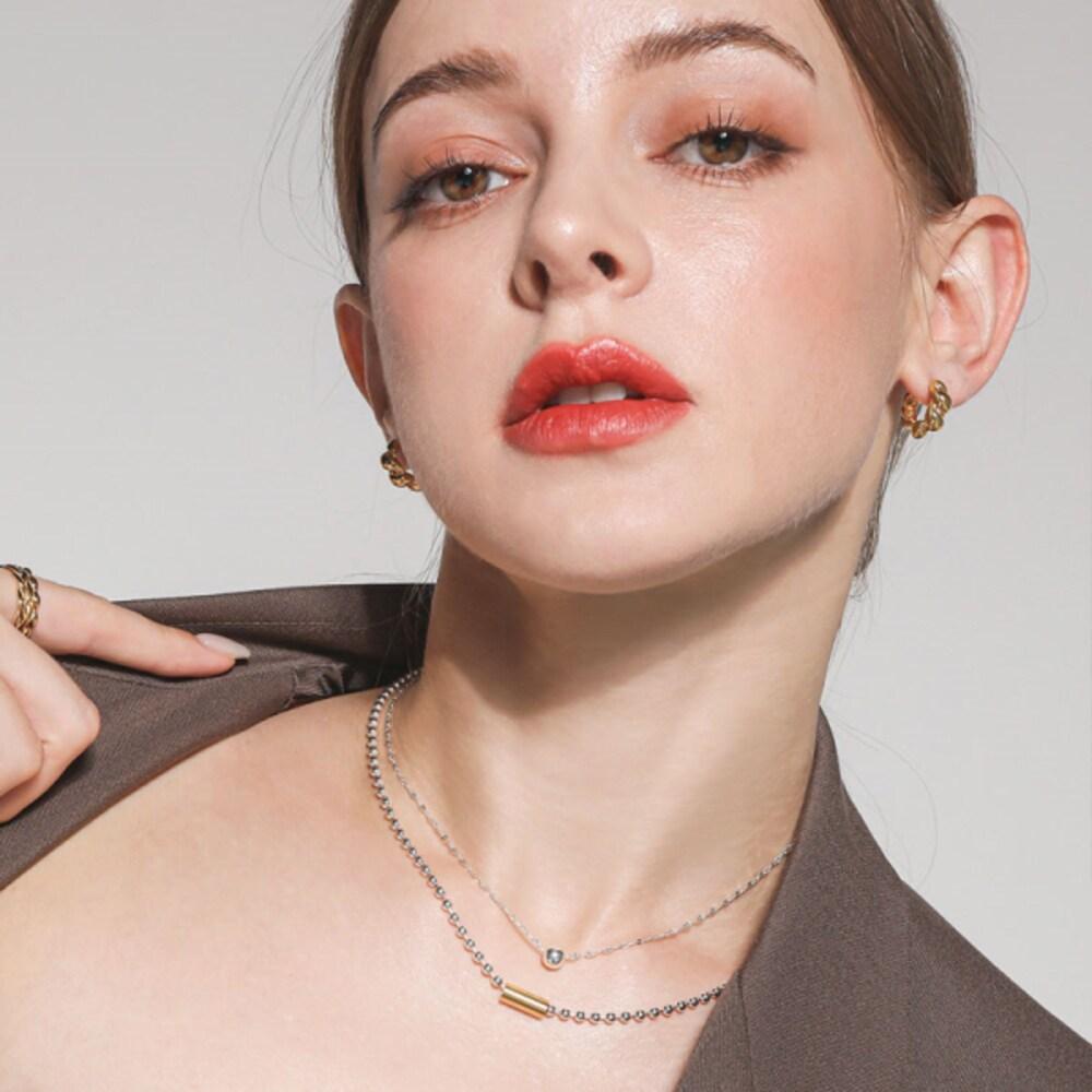 925 Silver Ball Chain Necklace N01091