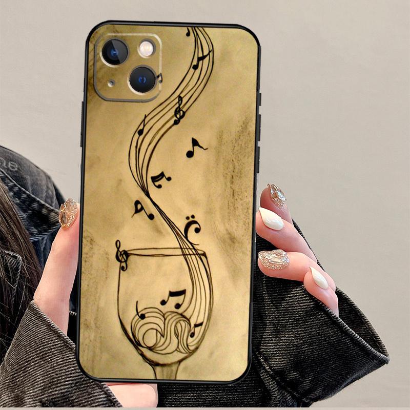 Music Note Musical Treble Clef Case For iPhone 12 13 Mini 11 14 Pro Max XS X XR Plus 15 16 Pro Max Cover