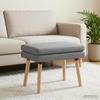 Double Layer Bench Light Gray 60 X 40 X 46 Cm Fabric