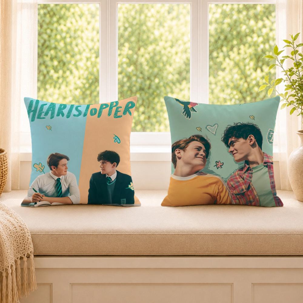 Tv Hot Hheartstopper Movie Cushion Cover Wrinkleresistant Short Plush Cushion Covers Breathable Machinewashable