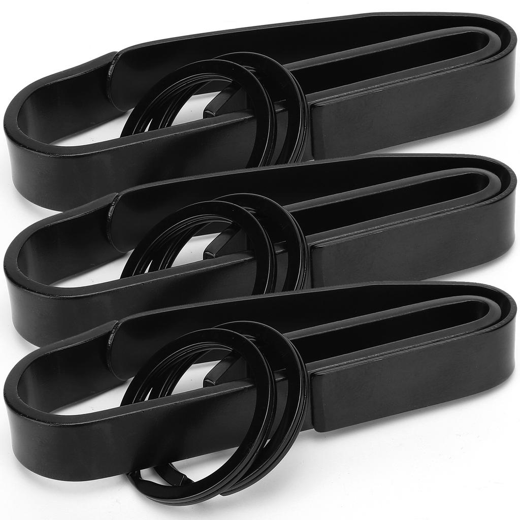 3Set Stainless Steel Keychain Belt Buckle with Keyring Hanging Buckle for Outdoor