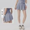Women's Anti-Glare Tennis Skirt & Breathable Yoga Top Set: Slimming, Waist-Cinching, Casual Sportswear
