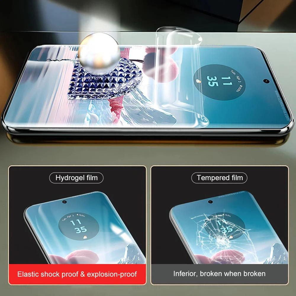 2PCS HD hydrogelová fólie pro iPhone Samsung Huawei Honor Xiaomi Redmi OPPO Realme Vivo OnePlus Ochranná fólie na displej telefonu Měkký plný kryt