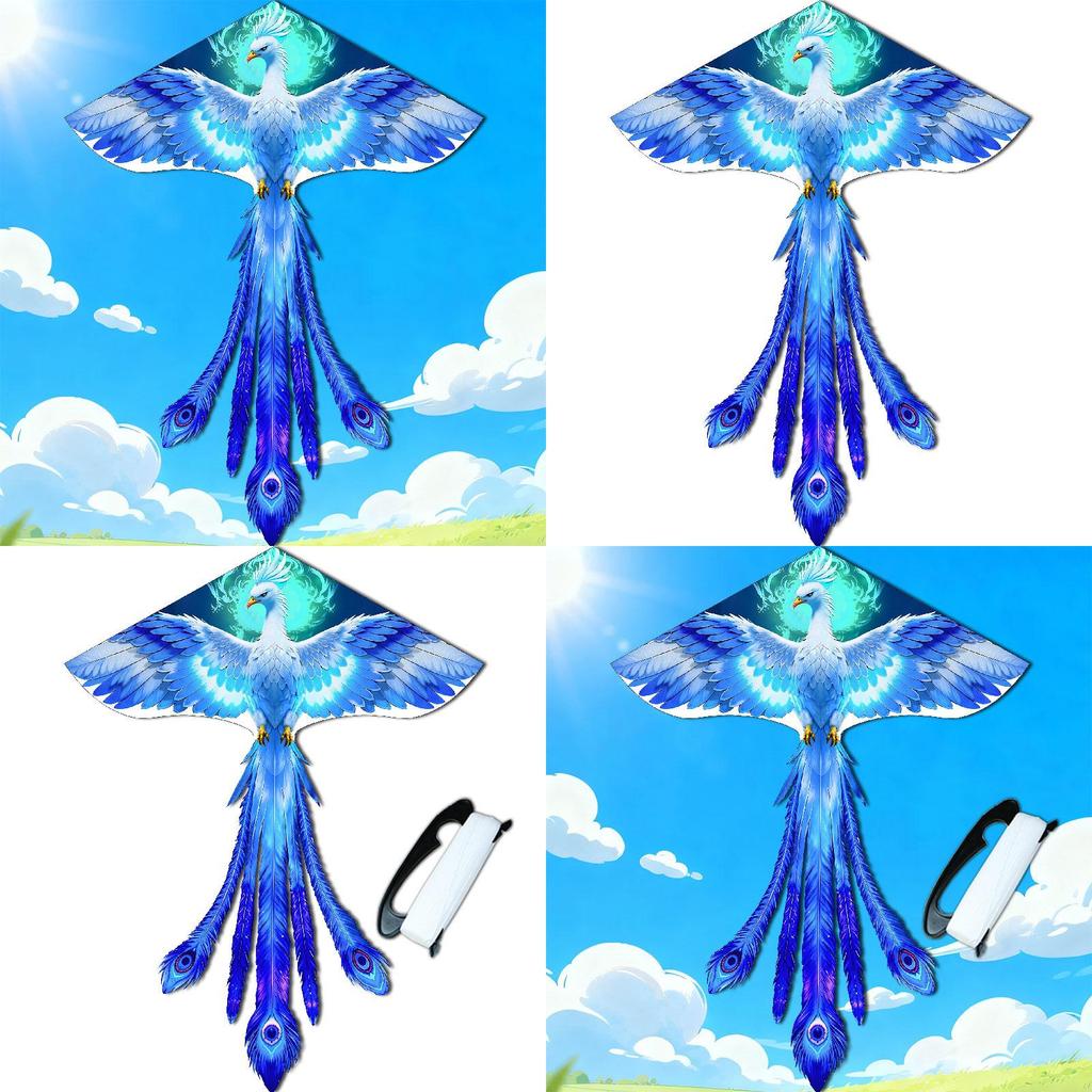 Phoenix Animal Kite Cartoon Bird Triangular Kite With Polyester Material For Children And Kids