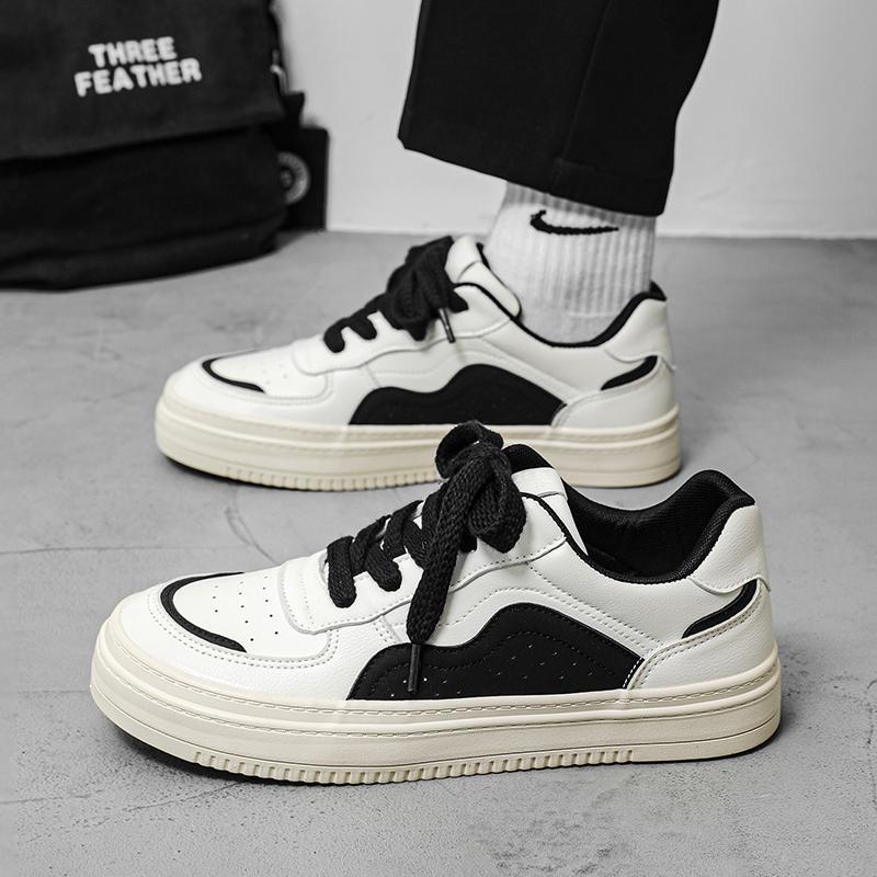 Board shoes 22 new low-top casual leather shoes punched and breathable sports niche hip-hop hip-hop shoes