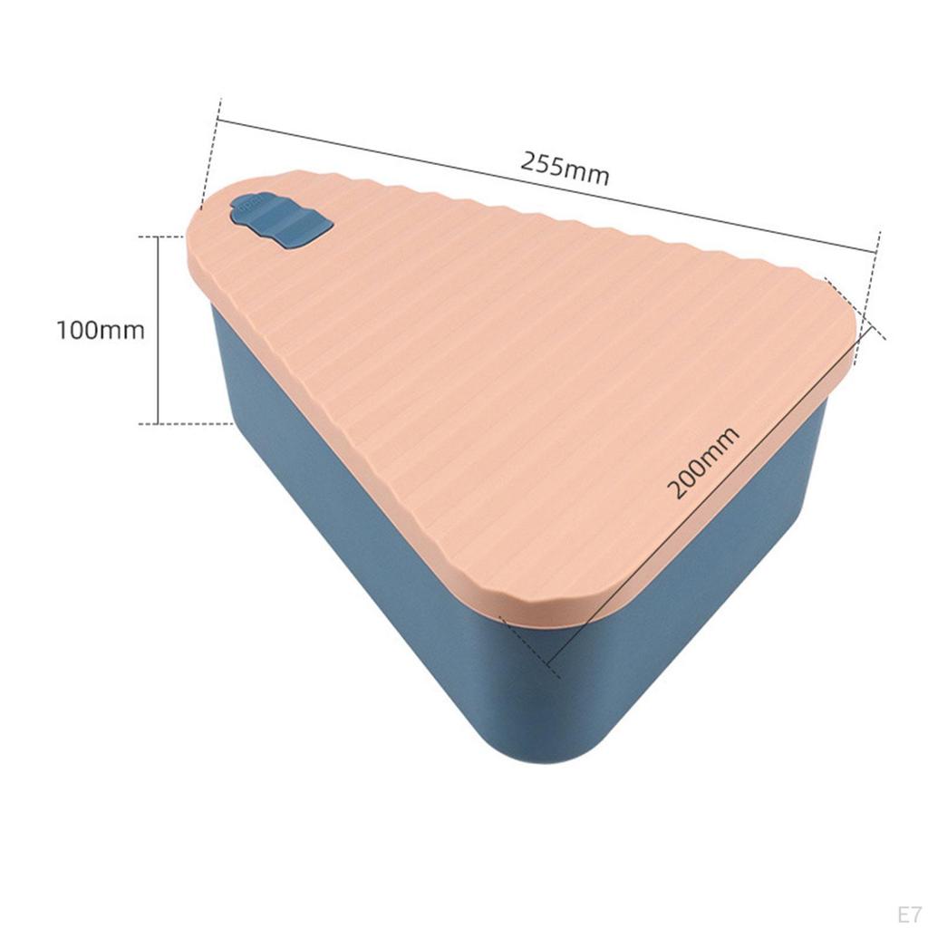 Food Grade Silicone Pizza Storage Box Lunch Sturdy Multipurpose Easy Cleaning for Home & Travel