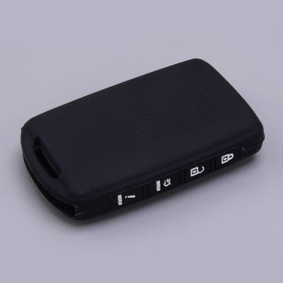 Black With White Remarks Silicone 4 Buttons Remote Key Cover Fob Case Fit for Mazda 3 6 CX-5 CX-9 CX-30 CX-50 CX-90 MX-5 MIATA