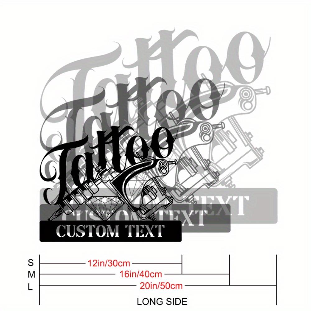 

Metal Wall Art Tattoo Studio Decor Edgy Home Decoration Man Cave Gift S