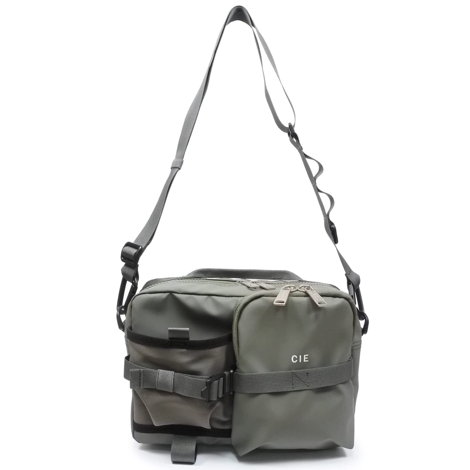 CIE GRID-3 НАПЛЕЧНАЯ СУМКА-БУТЫЛКА ОЛИВКОВАЯ Легкая, Водонепроницаемая, Сделано в Японии, Наплечная сумка CORDURA для мужчин и женщин