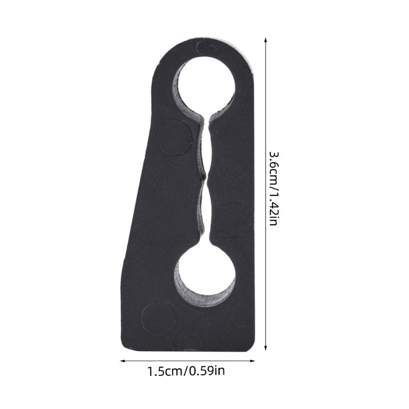 Upgrades 4pcs Car Door Lock Cushions set Rubber Quiet Car Door Lock Pads set Noise Reducing Car Door Lock Pads for 308