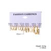 Fashion Style Gold C-chain Earrings Set, Women's Temperament Light Luxury High-end Earrings