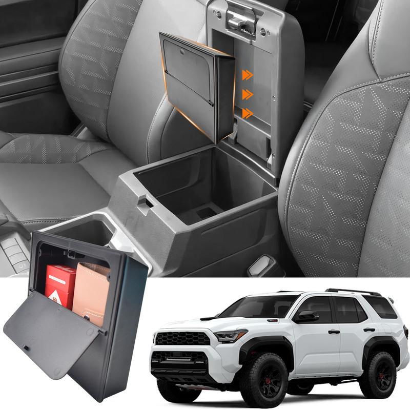 For 2025 Toyota 4Runner Armrest Hidden Box Tray Center Console Organizer Car Hidden Storage Box Interior Car Storage Accessories