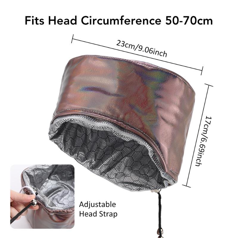 Waterproof Thermal Hair Steamer Cap 10 Heating Levels Hair Mask Care Cap for Women Home 