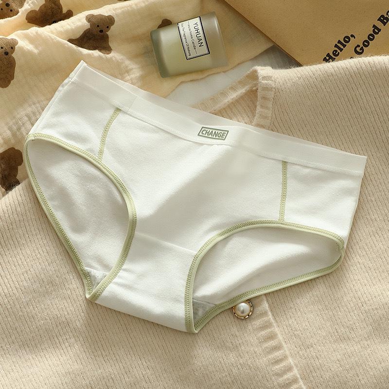 

Женские трусы-слипы из чистого хлопка, дышащие, со средней посадкой, с цветными блоками, ластовицей из 100% хлопка и дизайном для приподнятия бедер M (35-45 kg)