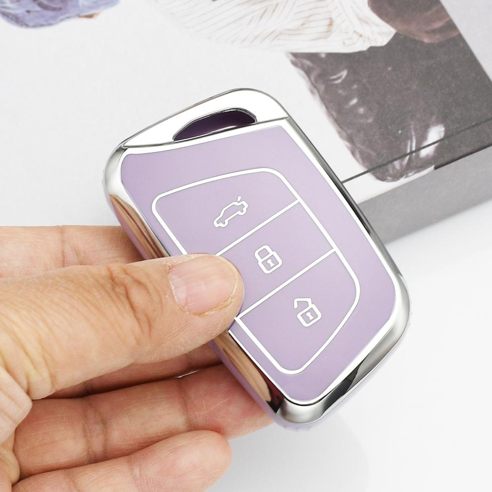 Auto Keychain Protector Shell Fob Holder Accessories Car Key Case Cover For Jac Jiayue A5 X4 X7 Ic5 Iev S4 7S T8 Refine S4 S7 M6