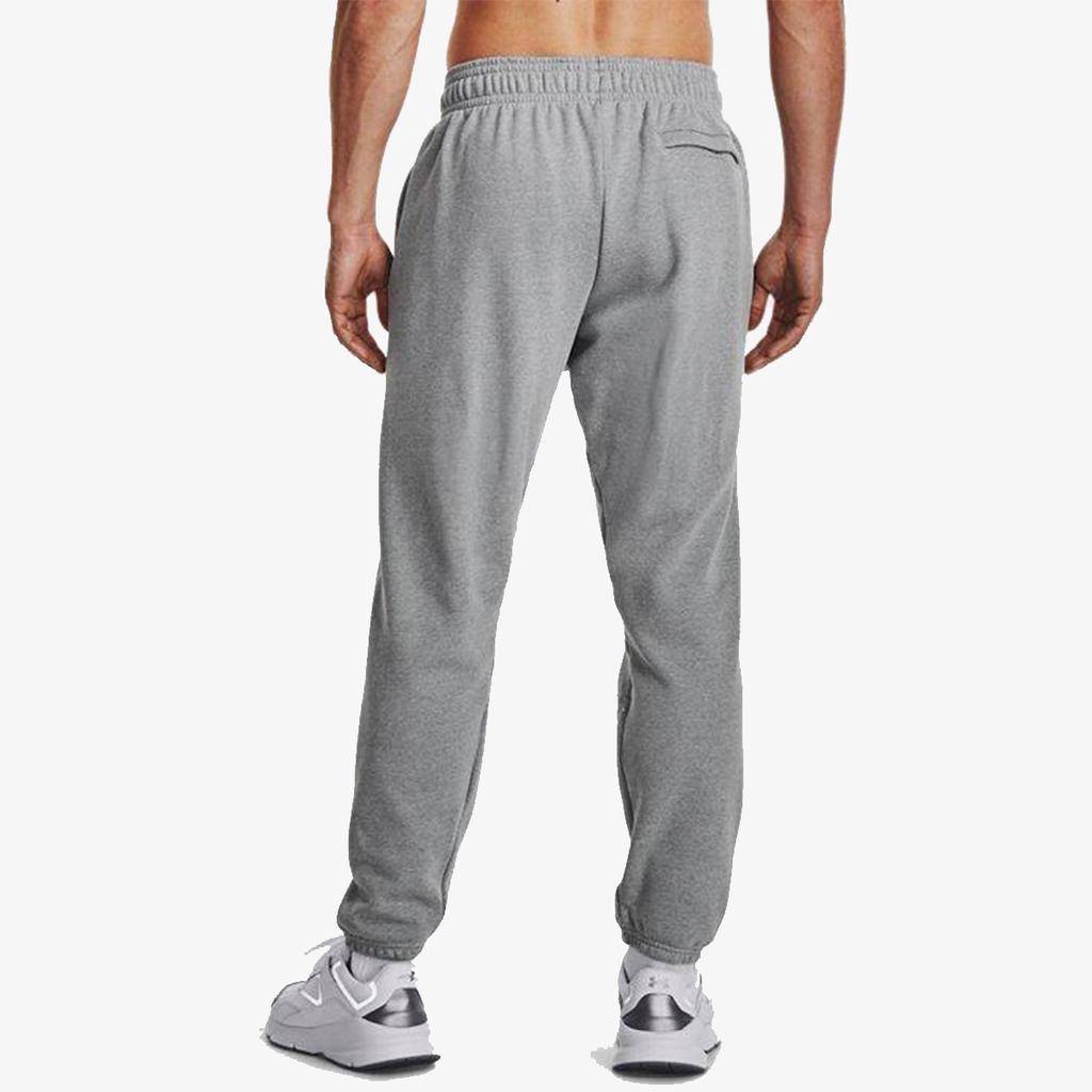 Under Armour Solid Color Cotton Woven Jogging Training Fitness Casual Pants Men Bottoms Gray 1379686-011