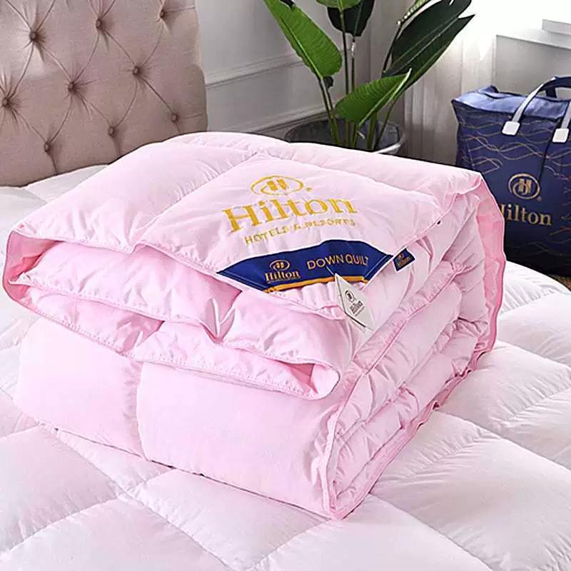

Hilton Silk Fluff Duvet - Thick Double Quilt for All Seasons 1.5x2.0m, 3 Jin, No High-end Packaging розовый