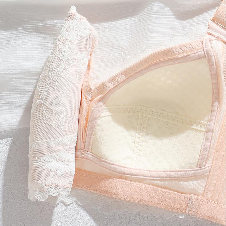 Lingerie Women's Full-cup Thin Adjustable Large-sized Bra Breast Retraction Anti-sagging Bra Push Up Bra