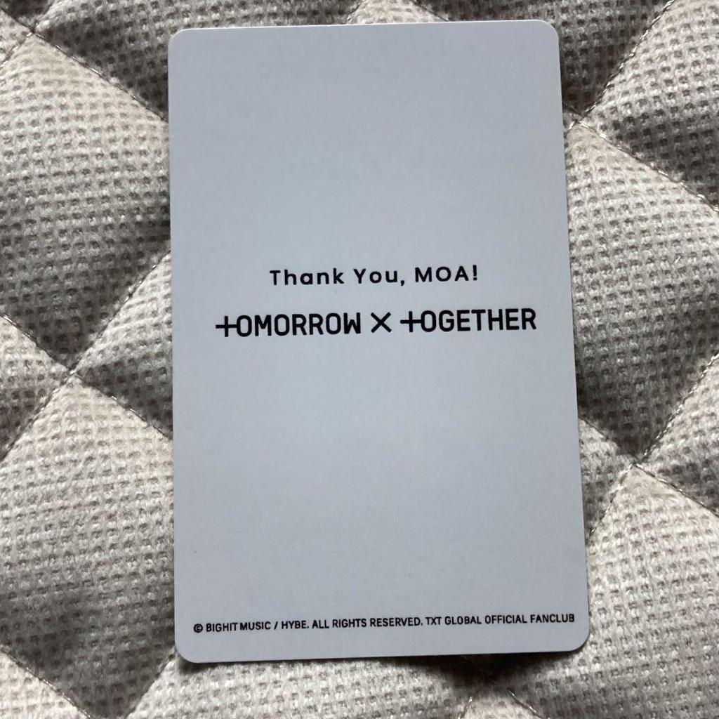 [USED] TXT Taehyun Introduction EP. 2 New Membership FC Fan Club Trading Card