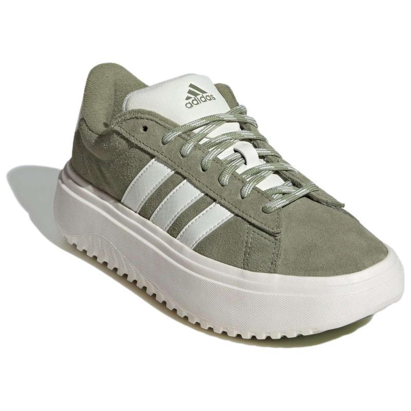 Adidas GRAND COURT PLATFORM Low-Top Casual Shoes Women's Green White Sneakers IH2431