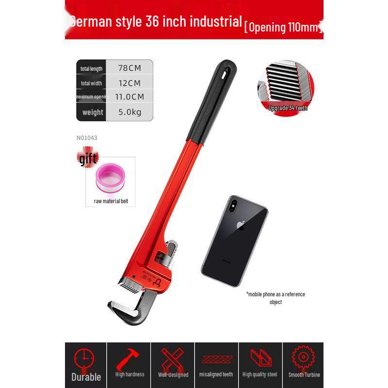 Universeller Industrie-Rohrschlüssel und Zange für Wasser- und Heizungsrohre