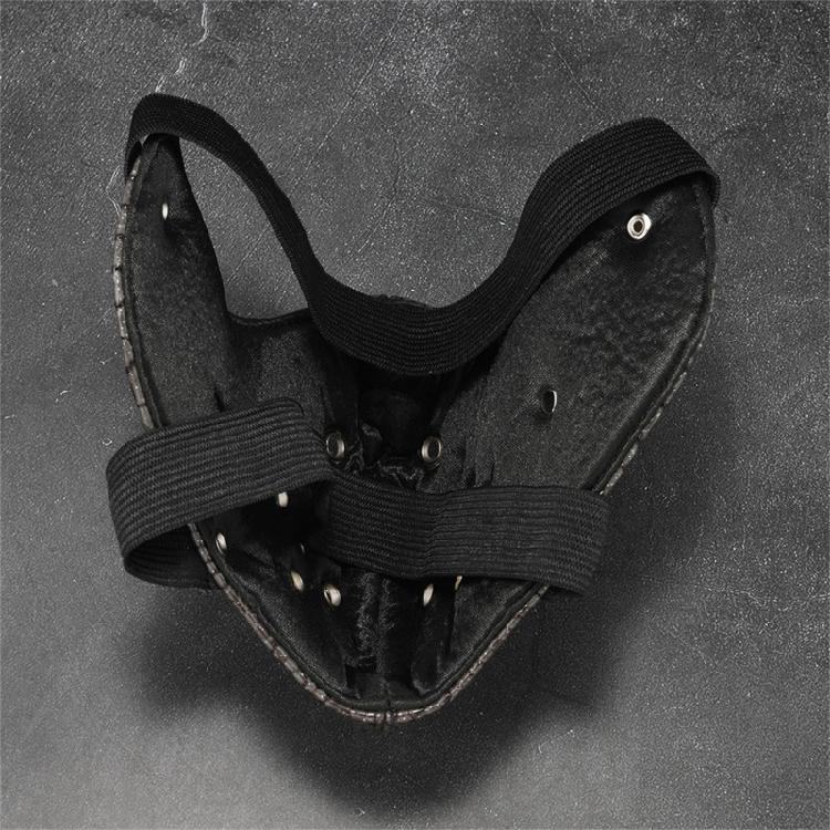 Leather Spikes Mask Gothic Punk Rivet Biker Motorcycle Mask Anti-Dust Sport Masks for Halloween Cosplay Party Adjustable