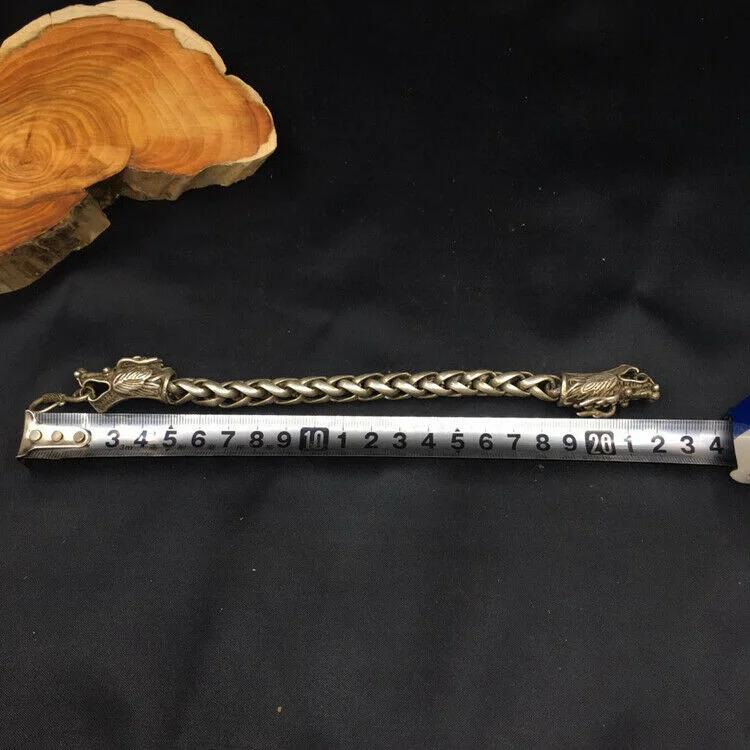 Rare Chinese Handwork Old Tibet Silver Dragon Bracelet Exquisite Collectible C60