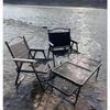 Portable Adjustable Aluminum Camping Table with Folding Iron Mesh
